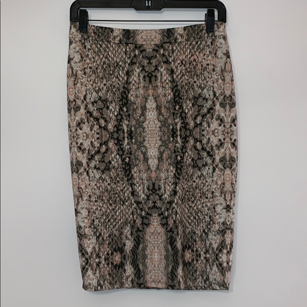 Bar III Snake Print Skirt #W0009
